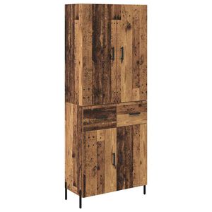 vidaXL Highboard Star&eacute; drevo 69,5 x 34 x 180 cm Kompozitn&eacute; drevo