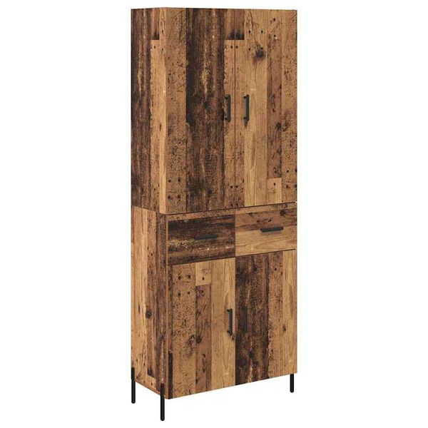 vidaXL Highboard Star&eacute; drevo 69,5 x 34 x 180 cm Kompozitn&eacute; drevo