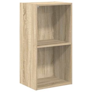 vidaXL Knižnica s 2 policami, dub sonoma 40x30x76,5cm kompozitn&eacute; drevo