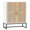vidaXL Komoda biela 60x30x75 cm kompozitn&eacute; drevo
