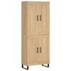 vidaXL Vysok&aacute; skrinka dub sonoma 69,5x34x180 cm spracovan&eacute; drevo