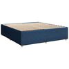 vidaXL Posteľný rám boxspring s matracom modrý 180x200 cm látka