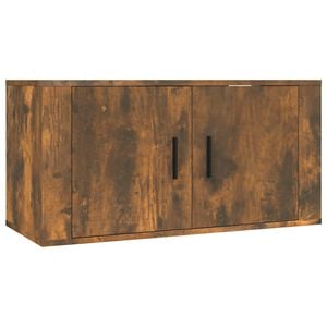 vidaXL N&aacute;stenn&aacute; TV skrinka dymov&yacute; dub 80x34,5x40 cm