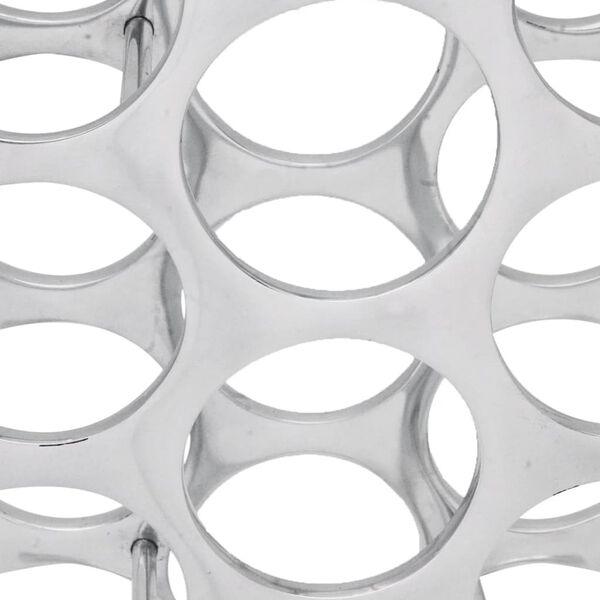 vidaXL Stojan na v&iacute;no, hlin&iacute;kov&yacute;, strieborn&yacute;, na 27 flia&scaron;