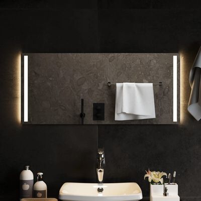 vidaXL LED kúpeľňové zrkadlo 90x40 cm