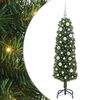 vidaXL Umel&yacute; vianočn&yacute; stromček Zelen&aacute; 150 cm PVC, oceľ a plast