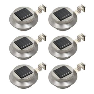 vidaXL Vonkaj&scaron;ie sol&aacute;rne svietidl&aacute; 6 ks biele 12 cm LED okr&uacute;hle