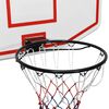 vidaXL Basketbalová doska biela 109x71x3 cm polyetén