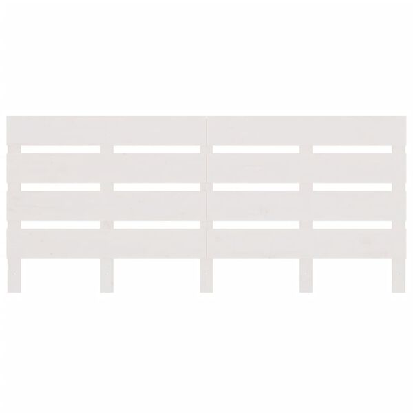 vidaXL Čelo postele biele 160x3x80 cm mas&iacute;vna borovica