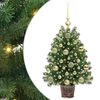 vidaXL Umel&yacute; vianočn&yacute; stromček s 150 LED-i Zelen&aacute; 75 cm PE a PVC