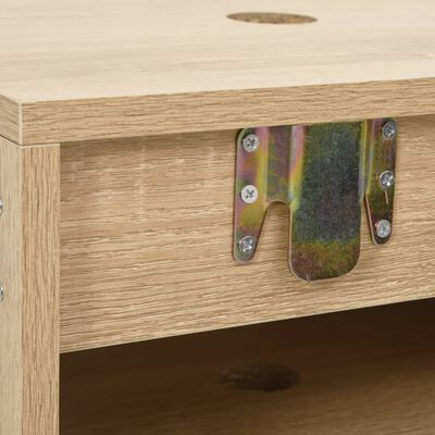 vidaXL 2-dielna sada kúpeľňového nábytku dubová kompozitné drevo