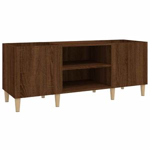 vidaXL Skrinka na platne hned&yacute; dub 121x38x48 cm kompozitn&eacute; drevo