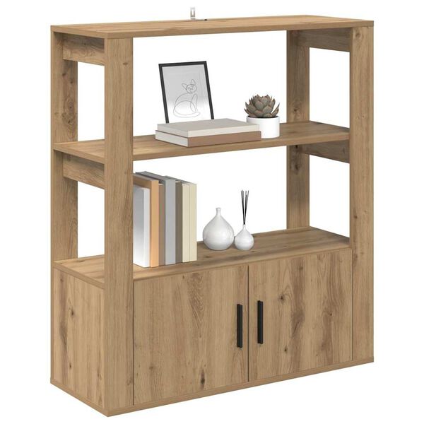 vidaXL Serv&iacute;rovacia skriňa dub artisan 30 x 80 x 90 cm