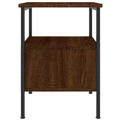 vidaXL Nočný stolík hnedý dub 34x36x50 cm spracované drevo