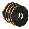 vidaXL Samolepiaca penov&aacute; p&aacute;ska 4 ks Čierna 20mm x 5m CR Pena