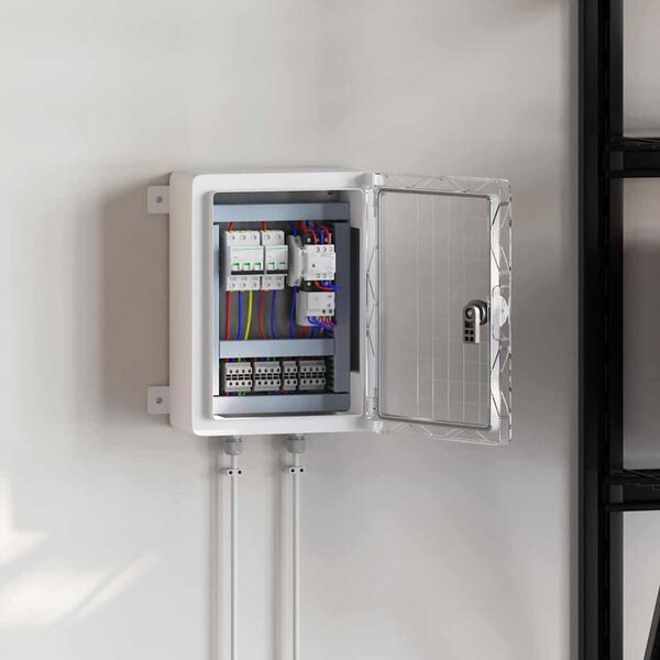 vidaXL Ovl&aacute;dac&iacute; kabinet Siv&aacute; 25 x 13 x 33 cm ABS plast