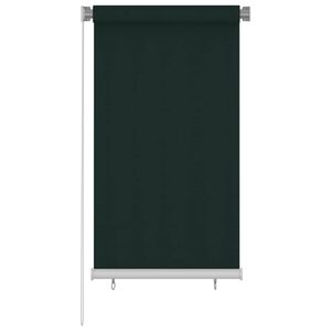 vidaXL Vonkaj&scaron;ia zatemňovacia roleta 85 (&Scaron;) x 140 (V) cm tmavozelen&aacute; HDPE