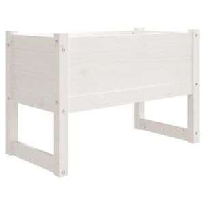vidaXL Kvetin&aacute;č biely 78x40x52 cm borovicov&yacute; mas&iacute;v