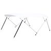 vidaXL Strie&scaron;ka Bimini so 4 obl&uacute;kmi biela 243x(230-244)x137 cm