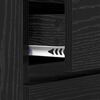 vidaXL Serv&iacute;rovacia skriňa Čierny dub 60 x 35 x 70 cm Kompozitn&eacute; drevo