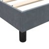 vidaXL Posteľn&yacute; r&aacute;m boxspring s matracom tmavosiv&yacute; 80x210 cm zamat