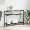 vidaXL Konzolov&yacute; st&ocirc;l Čierny dub 100 x 29 x 75 cm Kompozitn&eacute; drevo