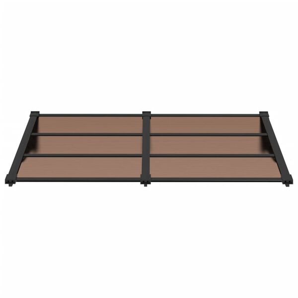 vidaXL Vchodov&aacute; strie&scaron;ka čierna 152,5x90 cm polykarbon&aacute;t