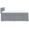 vidaXL Boxspring posteľ s matracom bledosiv&yacute; 140x190 cm l&aacute;tka