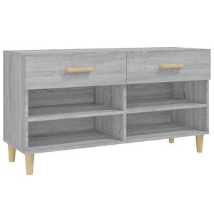 vidaXL Botn&iacute;k siv&yacute; dub sonoma 102x35x55 cm spracovan&eacute; drevo
