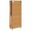 vidaXL Highboard Star&eacute; drevo 69,5 x 32,5 x 180 cm Kompozitn&eacute; drevo