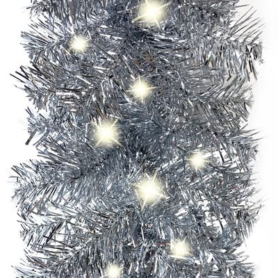 vidaXL Vianočná girlanda s LED svetielkami 20 m strieborná