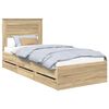 vidaXL R&aacute;m postele Sonoma dub 90 x 200 cm Inžinierske drevo