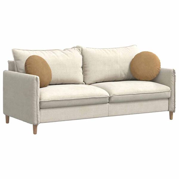 vidaXL Vankúše na sedenie 2 pcs Hnedá Ø 40 x 13 cm Zamat