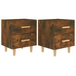 vidaXL Nočn&eacute; stol&iacute;ky 2 ks dymov&yacute; dub 40x35x47,5 cm