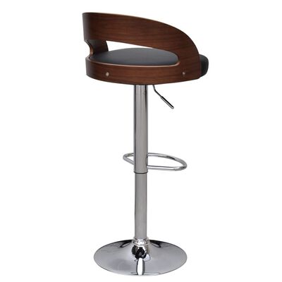 vidaXL Barové stoličky 2 ks, ohýbané drevo