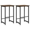 vidaXL Barov&aacute; stolička 2 pcs Dymov&yacute; dub 40 x 32 x 64 cm
