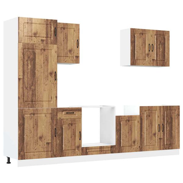 vidaXL 7-dielna sada kuchynsk&yacute;ch skriniek Kalmar, kompozitn&eacute; drevo