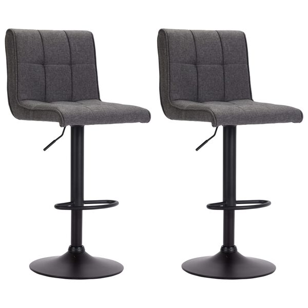 vidaXL 3-dielna barová súprava čierna a tmavosivá