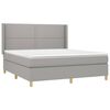 vidaXL Boxspring posteľ s matracom bledosiv&aacute; 180x200 cm l&aacute;tka
