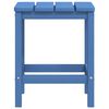 vidaXL Záhradná stolička Adirondack s podnožkou a stolíkom HDPE modrá