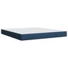 vidaXL Posteľn&yacute; r&aacute;m boxspring s matracom modr&yacute; 180x200 cm l&aacute;tka