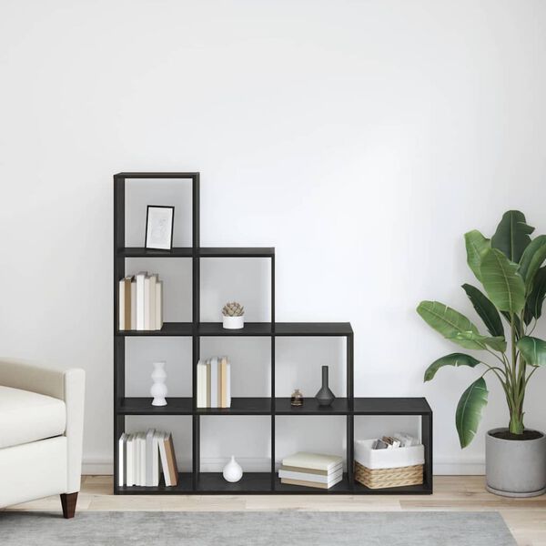 vidaXL Knižnica s priečkou do miestnosti Čierny dub