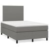 vidaXL Boxspring posteľ s matracom tmavosiv&yacute; 120x200 cm l&aacute;tka