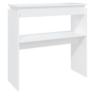 vidaXL Konzolov&yacute; stol&iacute;k, biely 80x30x80 cm, kompozitn&eacute; drevo