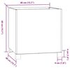 vidaXL Kvetin&aacute;če s nohami 2 ks 40x40x40 hrdzav&eacute; cm kort&eacute;nov&aacute; oceľ