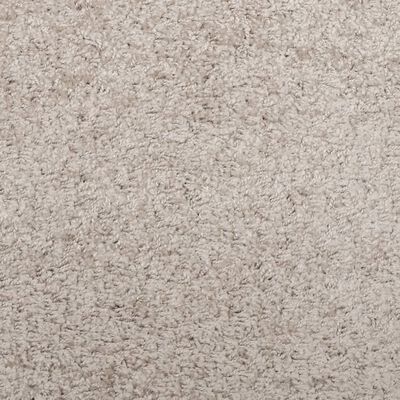 vidaXL Shaggy koberec PAMPLONA, vysoký vlas, moderný, béžový 120x120cm