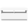 vidaXL TV skrinka s LED svetlami biela 80x35x40 cm
