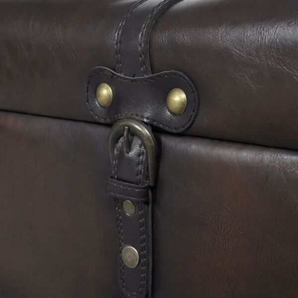 vidaXL Súprava úložných lavíc 3 ks, hnedé