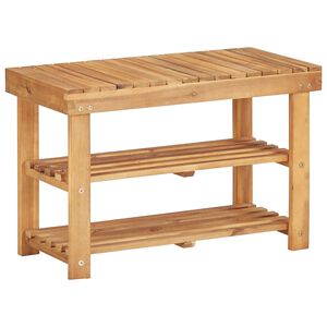 vidaXL Reg&aacute;l na top&aacute;nky 70x32x46 cm mas&iacute;vne ak&aacute;ciov&eacute; drevo