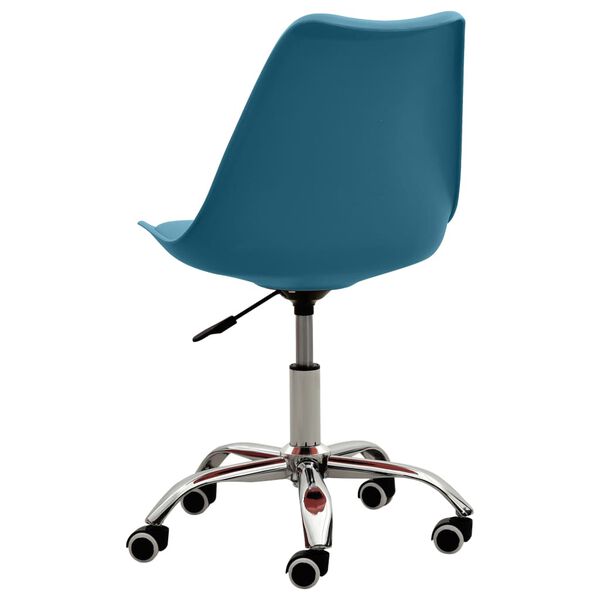 vidaXL Jed&aacute;lensk&aacute; stolička tyrkysov&aacute; umel&aacute; koža